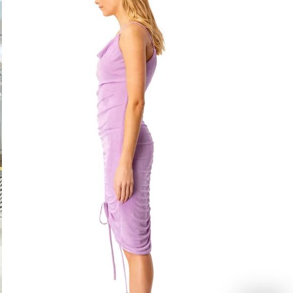 Size 8 | Bardot Kingsley ruched slip dress - Picture 3 of 15